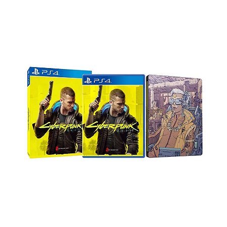 Jogo Cyberpunk 2077 + Steelcase - PS4