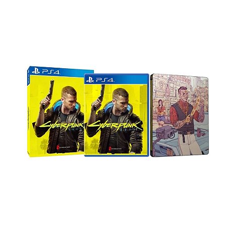 Jogo Cyberpunk 2077 + Steelcase - PS4