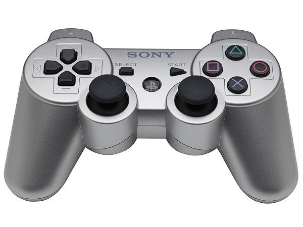 Controle Sony Dualshock 3 Prata - PS3