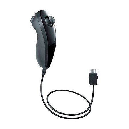 Controle Nintendo Nunchuk Preto - Wii