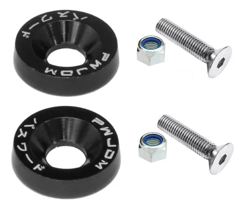 Kit de Fixação de Placa de Motos Preto