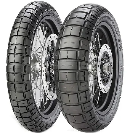 Par de Pneus 150/70 17 + 90/90 21 TL Scorpion Rally Str Pirelli
