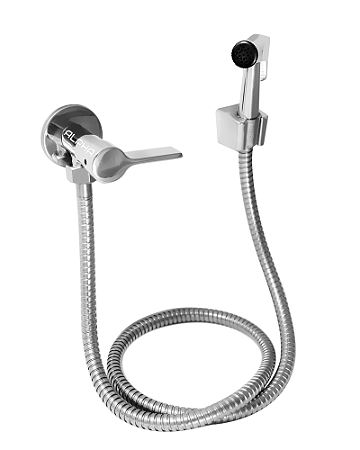 Ducha Higiênica Luxo 100% Metal Completa ¼ Volta C-65