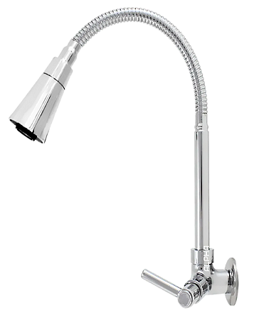 Torneira Cozinha Parede Gourmet Cônica Cromado C-72