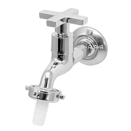 Torneira Para Jardim Tanque Alavanca Metal Cromada 1128 C-22