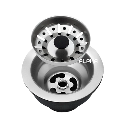 Válvula Pia Cozinha Americana Escoamento 3.1/2" Aço Inox
