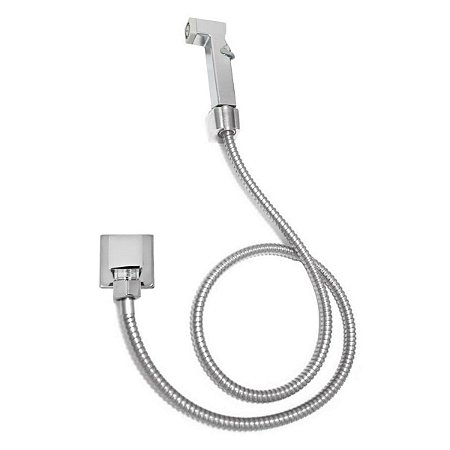 Ducha Higiênica Completa Quadrado Cromada Luxo