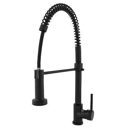 Torneira Cozinha Gourmet Misturador Monocomando Classi Preta