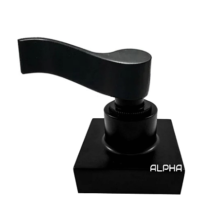 Acabamento Registro Quadrado C-67 Preto Abs Padrão Deca