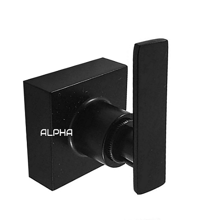 Acabamento Registro Banheiro Alavanca C-73 Metal Preto Conversor Docol