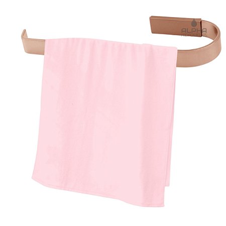 Suporte Porta Toalha De Rosto Banho Banheiro Quadrado Rose