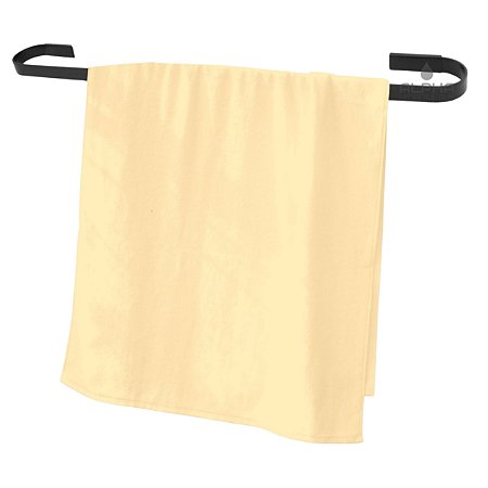 Suporte Porta Toalha Banho Parede Banheiro Quadrado Preto