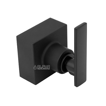 Acabamento Registro Quadrado Alavanca C-73 Metal Preto Padrão Deca
