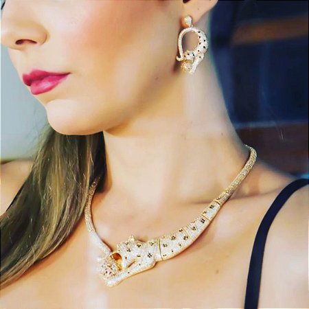 Conjunto Pantera Cravejado