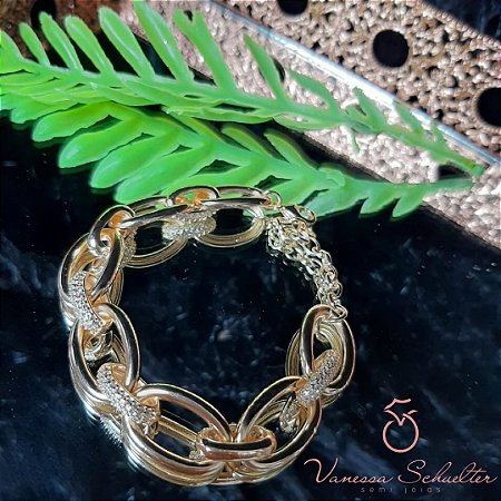 Pulseira Elo Cravejada