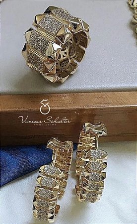 Conjunto Luxo Cravejado