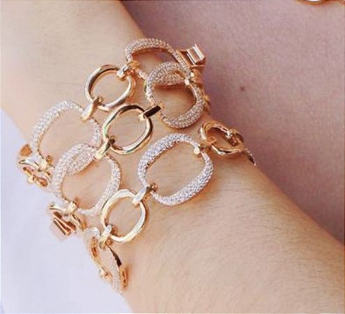Pulseira Cravejada