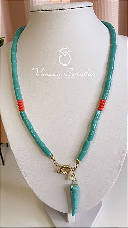 Colar Azul Tiffany