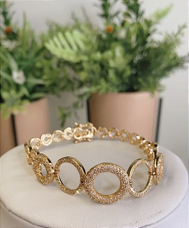Pulseira Cravejada