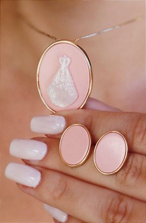 Conjunto Colar Delicado Nossa Senhora Aparecida
