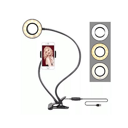 Suporte de Celular com Ring Light