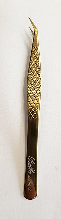 Pinça Semi Curva Dourada