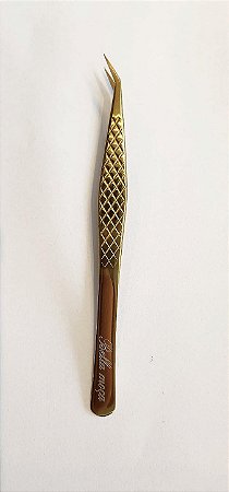 Pinça Semi Curva Dourada Bella Moça