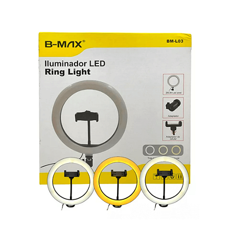 Ring Light 46cm com tripé Touch Screen
