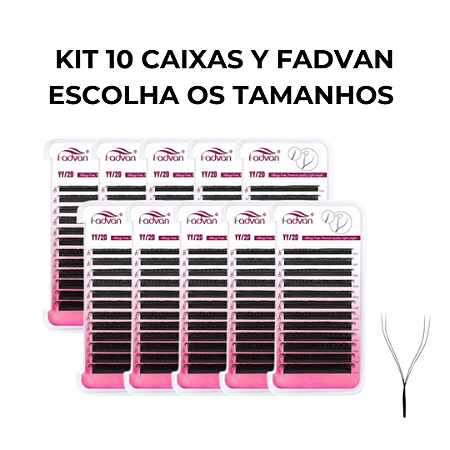 Kit Cilios FADVAN Y 10 caixas