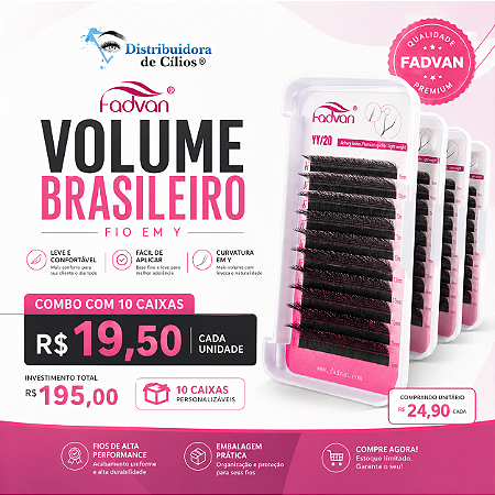 Kit Cilios FADVAN Y 10 caixas