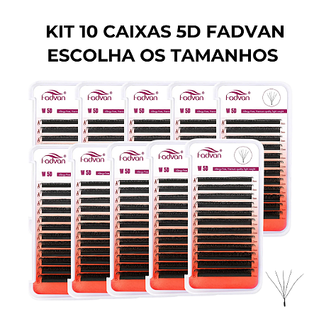 Kit Cilios FADVAN W5D 10 caixas