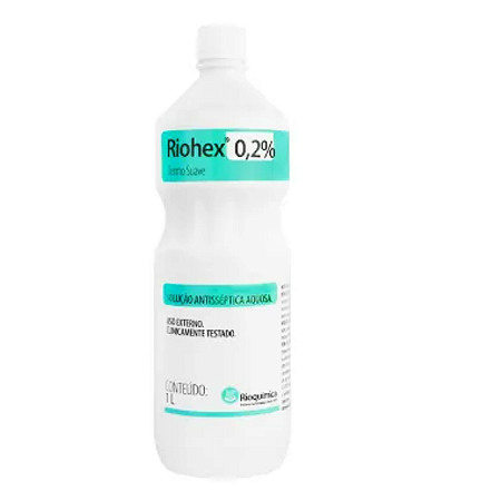 CLOREXIDINA AQUOSA 0,2% RIOHEX DERMO SUAVE 1LT - RIOQUIMICA