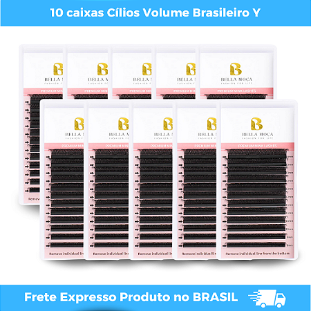 Kit Cilios BELLA MOÇA Y 10 caixas