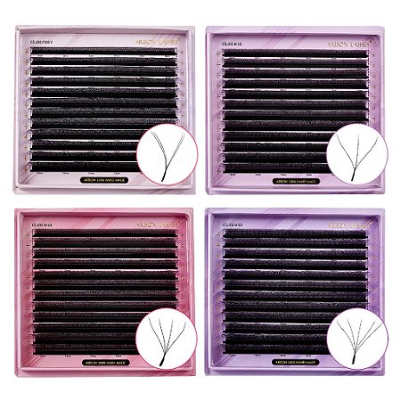Cílios Arison Lashes Série Plus Y. 3D, 4D e 5D Mix