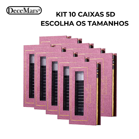 Kit Cílios Decemars W 5D 10cx