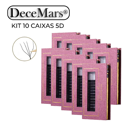 Kit Cílios Decemars W 5D 10cx