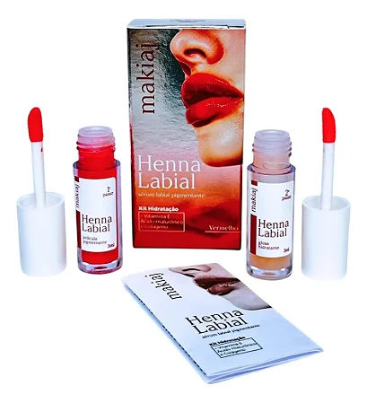 Henna Labial Makiaj Vermelha 3ML