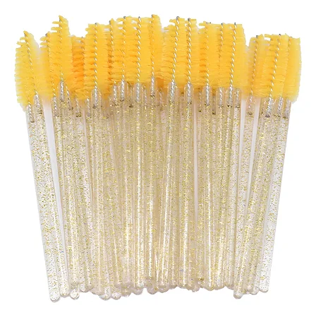 Escovinha Descartável Amarelo C/ Glitter