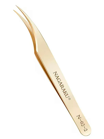 Pinça Nagaraku N 02 Dourada