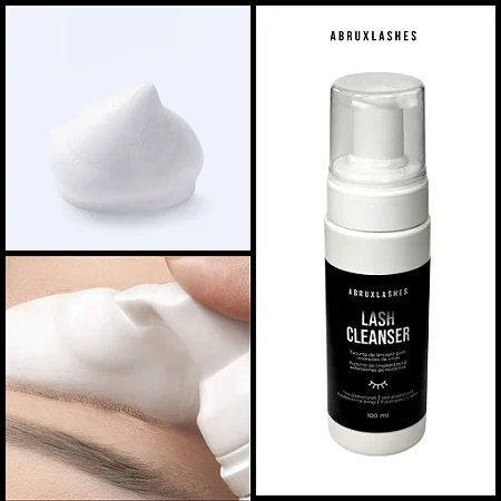 Espuma Mousse de Limpeza ABRUXLASHES Tamanho:100ml
