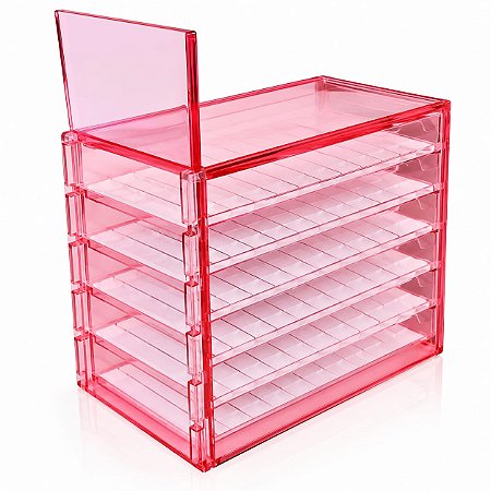 Organizador Acrílico Lash Box Cor:Rosa