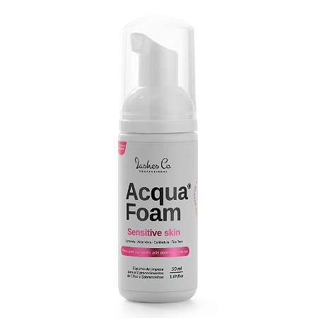 Espuma de Limpeza Acqua Foam Sensitive Skin Lashes Co