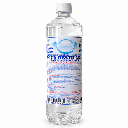 Água Destilada para Autoclave 1 Litro