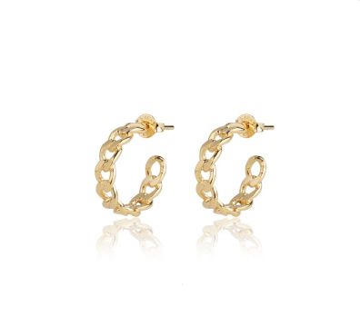 Argola pequena corrente - Dourada!