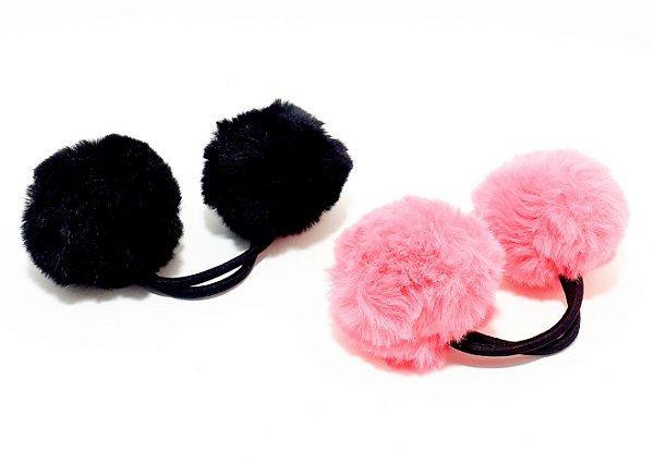 Mini Pompom Bola De Pelo Macia, Acessórios Elásticos Para Cabelos