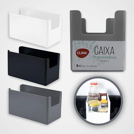 Caixa Plástica Organizadora Multiuso da Clink