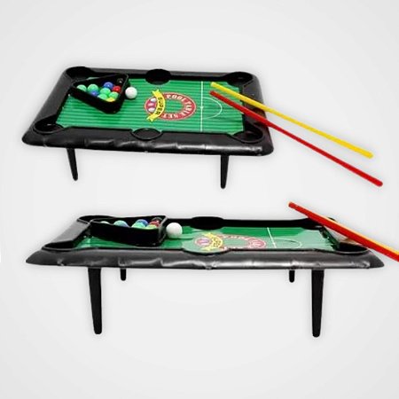 Brinquedo Jogo Bilhar Mesa De Sinuca Mini Snooker Completo P/ Dia das  Crianças