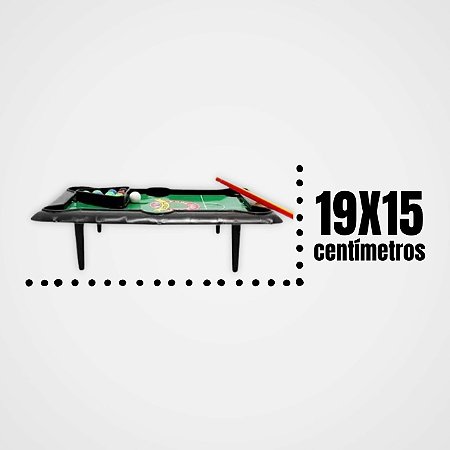 Brinquedo Jogo Bilhar Mesa De Sinuca Mini Snooker Completo P/ Dia das  Crianças