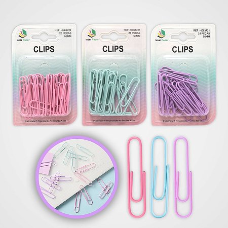 Kit Clips 3pçs C/25un - Inter Paper