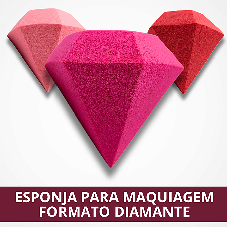 Esponja de Maquiagem em Formato de Diamante